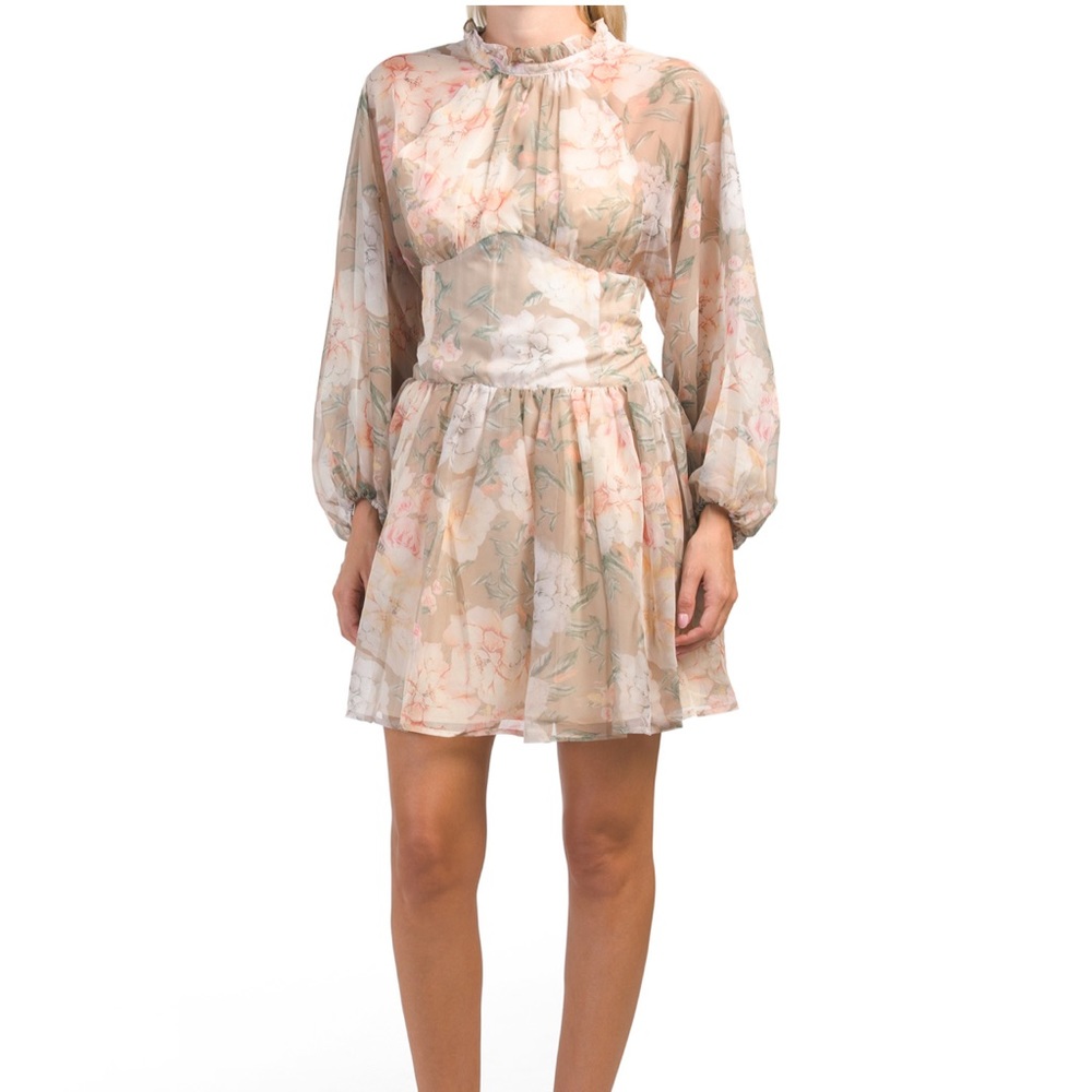 OPT, Floral print design mini dress